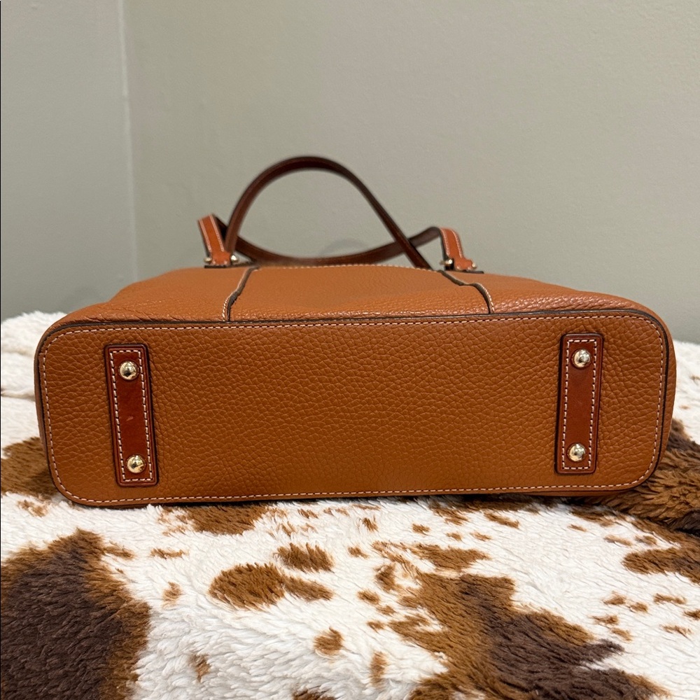 Dooney & Bourke French Caramel Lexington Pebble Grain Leather Tote Bag/ Like New - Picture 13 of 16